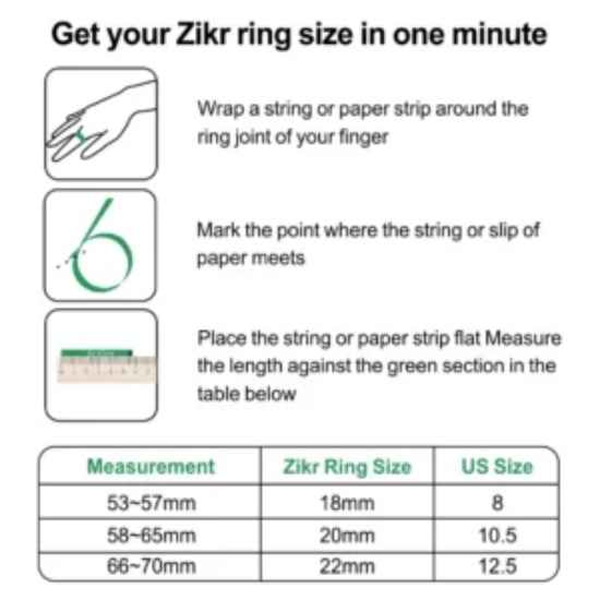 Zikr Lite Smart Ring Tasbih