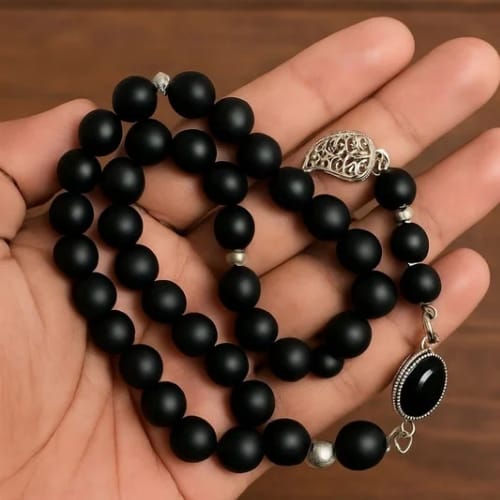 Khan Shah Sahab Tasbih – with Aqeeq Gemstone 🕋