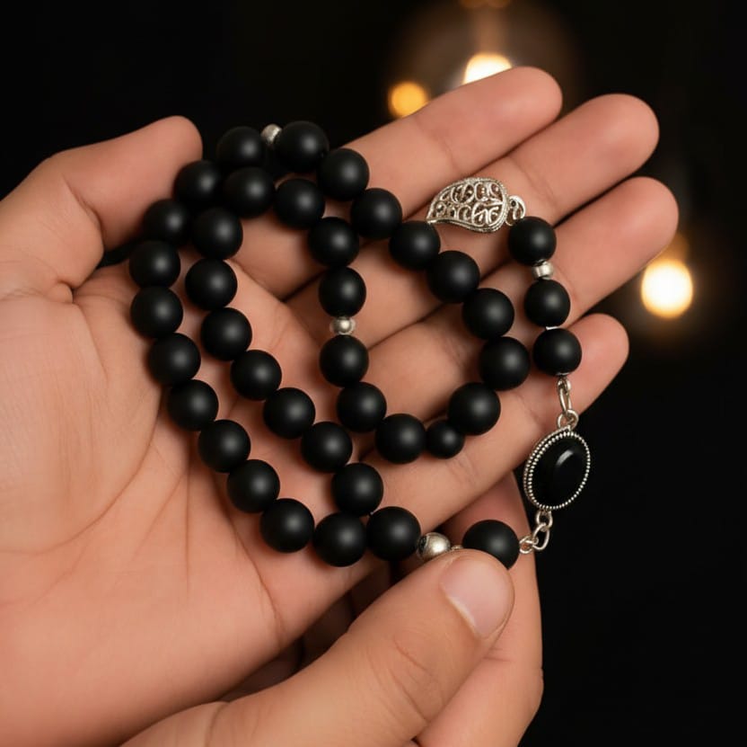 Khan Shah Sahab Tasbih – with Aqeeq Gemstone 🕋